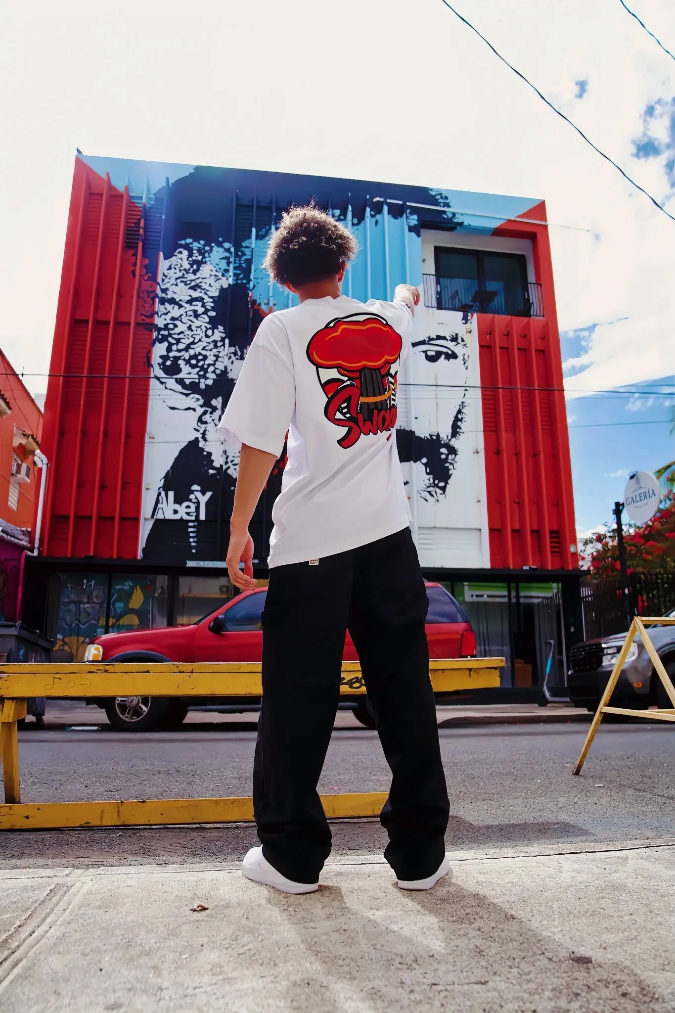 Swagy Brand “City Bomb” Graphic Tee – White Swagy Brand