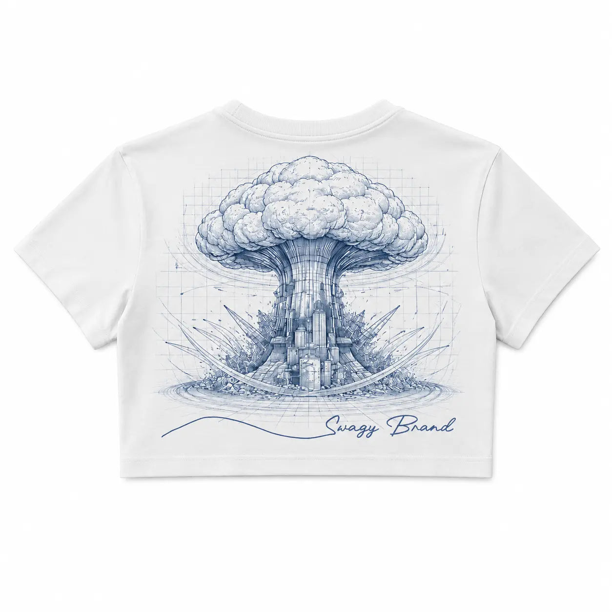 SWAGY BLUEPRINT CROP TOP Swagy Brand